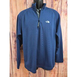 The North Face Mens Blue Half-Zip Pullover Medium